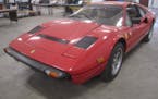 The Ferrari 308 up for bid on Minnesota’s surplus auction website.