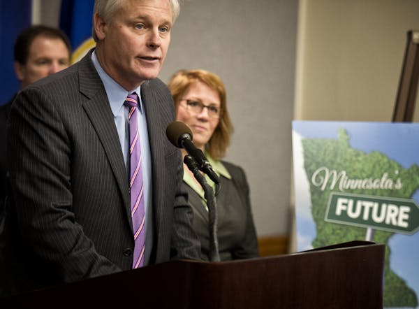 House Speaker Paul Thissen and Majority Leader Erin Murphy. House Democrats want those making more than $500,000 to come up with about $854 million ov