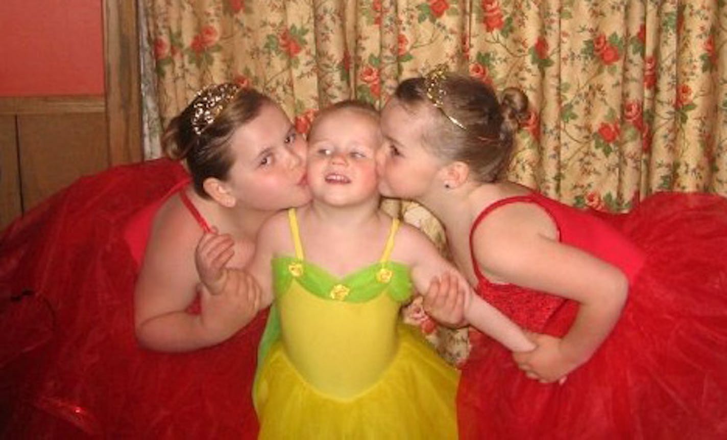 Katelyn Pauling, middle, with her big sisters Kaylee and Kassey, passed away at age 8 after suffering from Batten's disease. Her family had been pushing for the legalization of medical marijuana in Minnesota to help ease Katelyn's seizures. (Photo courtesy of the Pauling family)