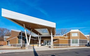 The Rockford Road Library in Crystal.