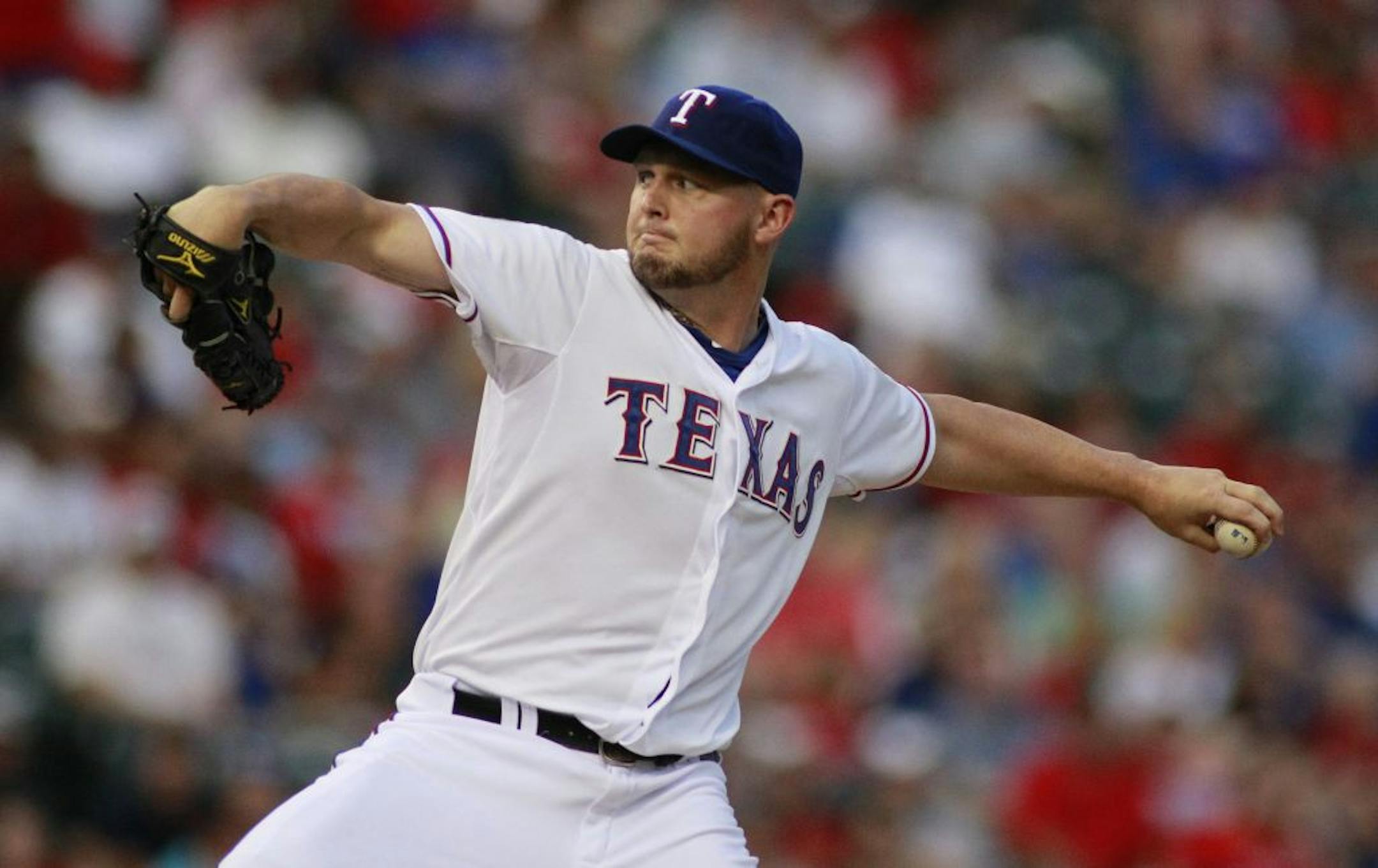 Rangers starter Matt Harrison carried a no-hitter into the seventh inning against the Twins, which Trevor Plouffe broke up with a two-out single.