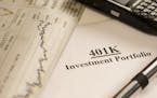 Macro of a 401k investment portfolioCheck out my other business and financial concept images...