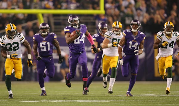 Cordarrelle Patterson&#x2019;s talent as a kickoff return was on display in 2013 against the Packers when he returned the opening kickoff an NFL-recor