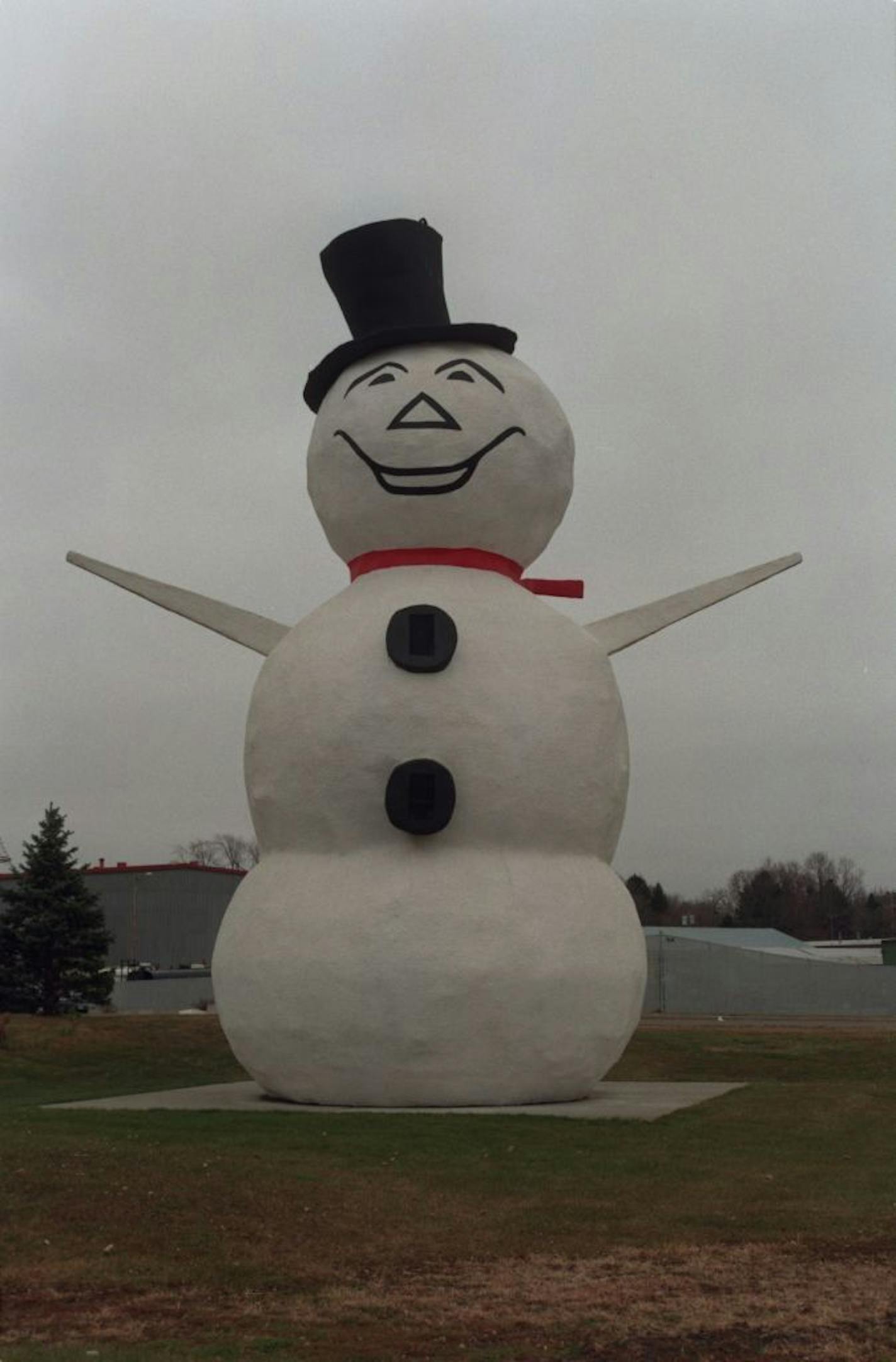 Consultants have recommended turning this stretch of Margaret St. into a little gateway between the well-traveled Hwy. 36 and the less well-known main business district of North St. Paul. -- The snowman at the corner of Margaret and Hwy 36.