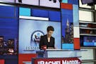 Rachel Maddow during a taping of her show in New York, March 9, 2017.