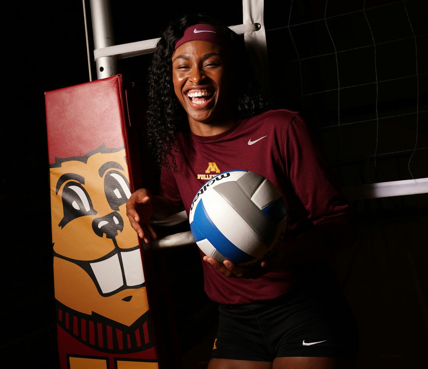 University of Minnesota volleyball player Taylor Morgan stood for a portrait Wednesday. ] ANTHONY SOUFFLE &#xef; anthony.souffle@startribune.com University of Minnesota volleyball player Taylor Morgan stood for a portrait before the Gophers volleyball practice Wednesday, Sept. 12, 2018 at the Maturi Sports Pavilion in Minneapolis.