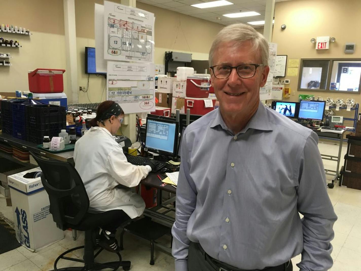 Founder and CEO Steve Vanderboom of Pace Analytical, which has grown from a one-lab operation opened by former environmental-science graduate student Vanderboom to the country's largest independent environmental-testing business for industry. Photo: Neal.St.Anthony@startribune.com