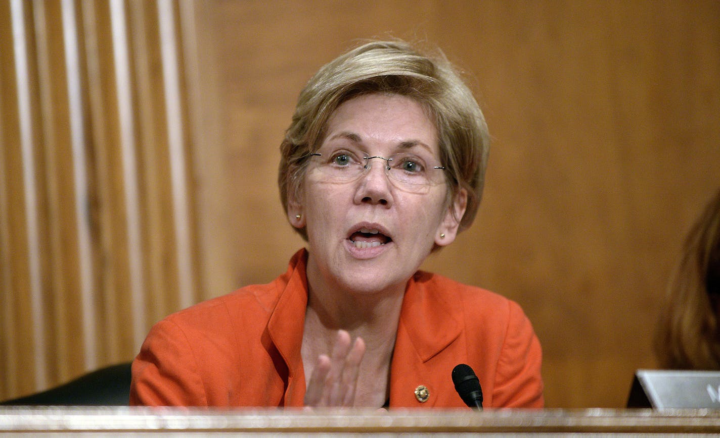 Sen. Elizabeth Warren of Massachusetts attends a hearing entitled "Perspectives on the Export-Import Bank of the United States" on Tuesday, June 2, 2015, at the Dirksen building on Capitol Hill in Washington, D.C. (Olivier Douliery/TNS) ORG XMIT: 1168922 ORG XMIT: MIN1506021409410429