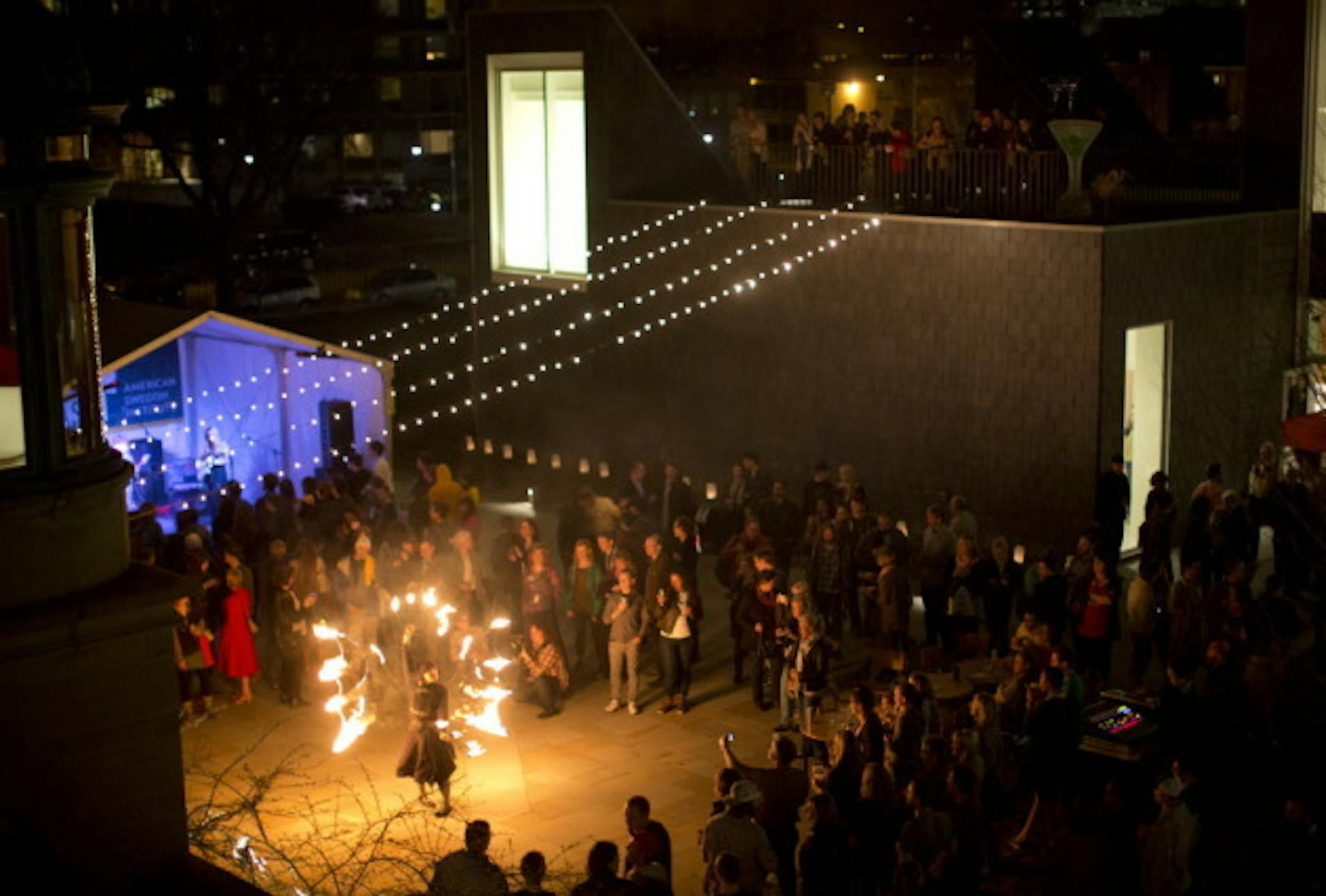Hundreds partied at the American Swedish Institute on April 30. Star Tribune photo by Jeff Wheeler