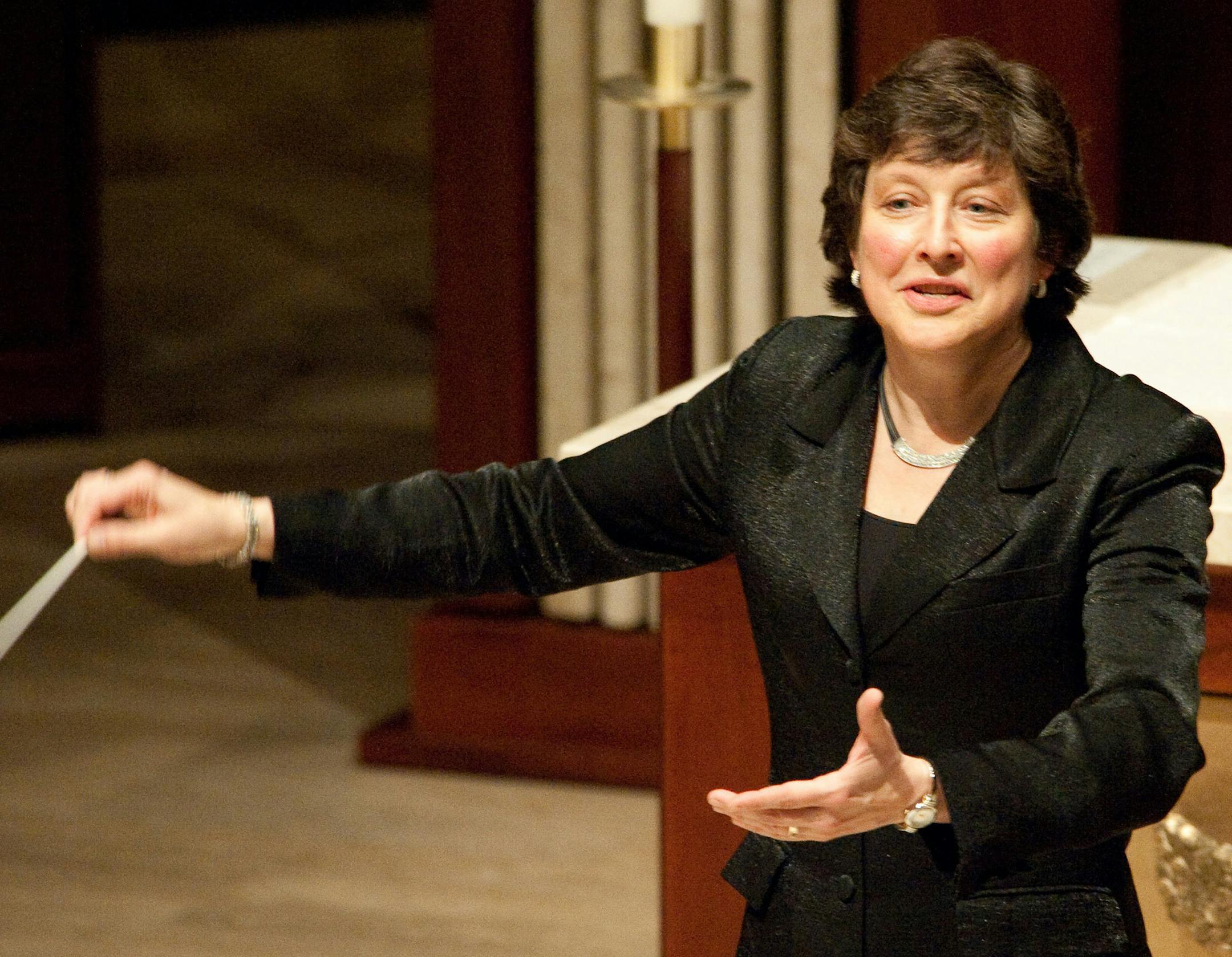 Minnesota Chorale artistic director Kathy Saltzman Romey.