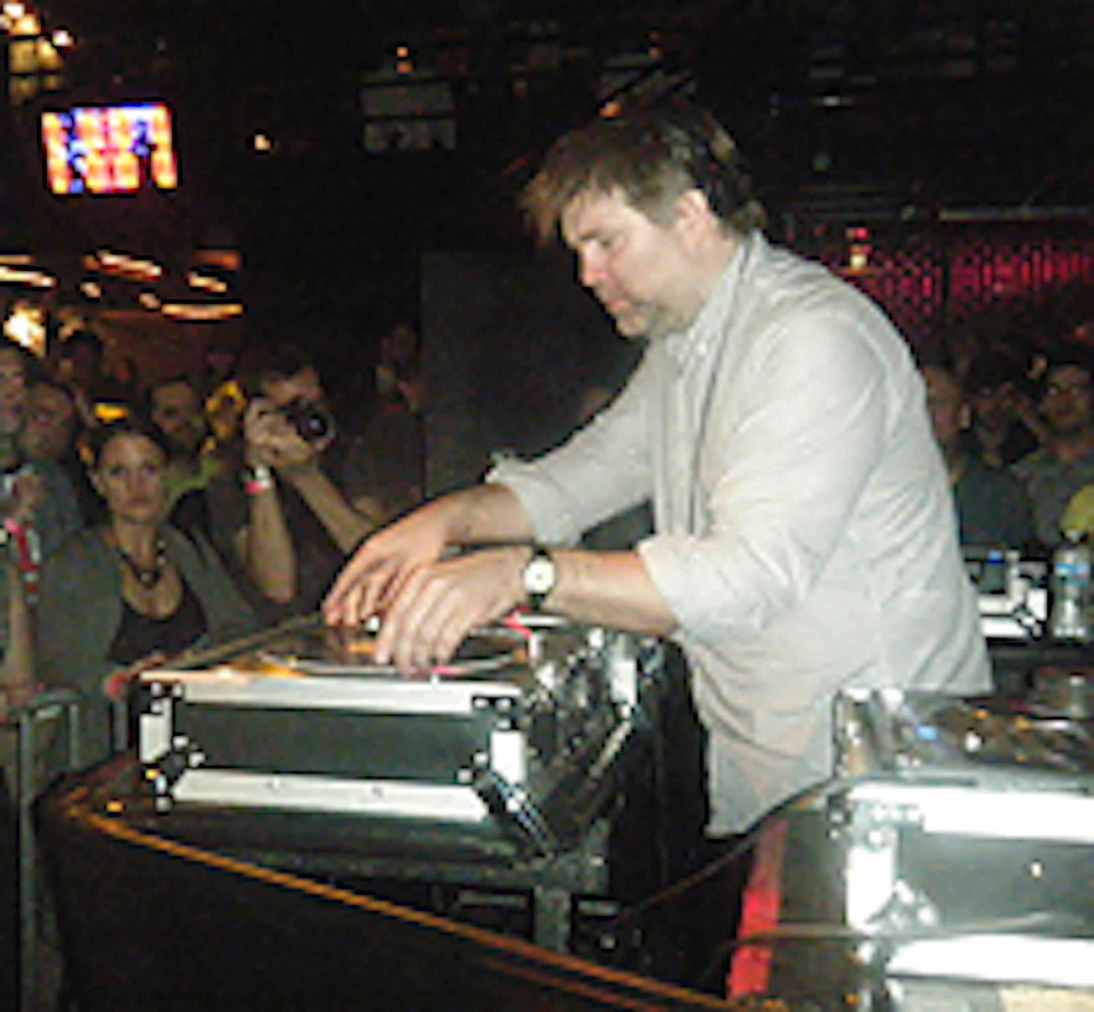 LCD Soundsystem's James Murphy spins at Too Much Love at First Avenue last Saturday
