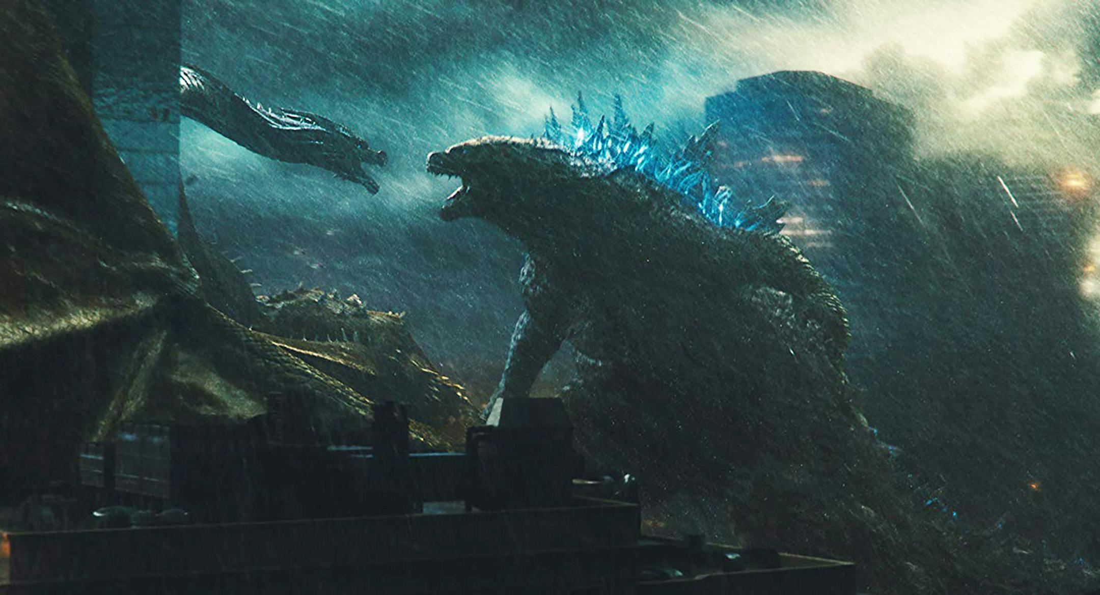 The real stars of "Godzilla: King of the Monsters," are sound designers Erik Aadahl and Ethan Van Der Ryn. Their aural creature designs actually sound like something new, part machine, part prehistoric whatzit. (Warner Bros. Pictures/TNS) ORG XMIT: 1325134