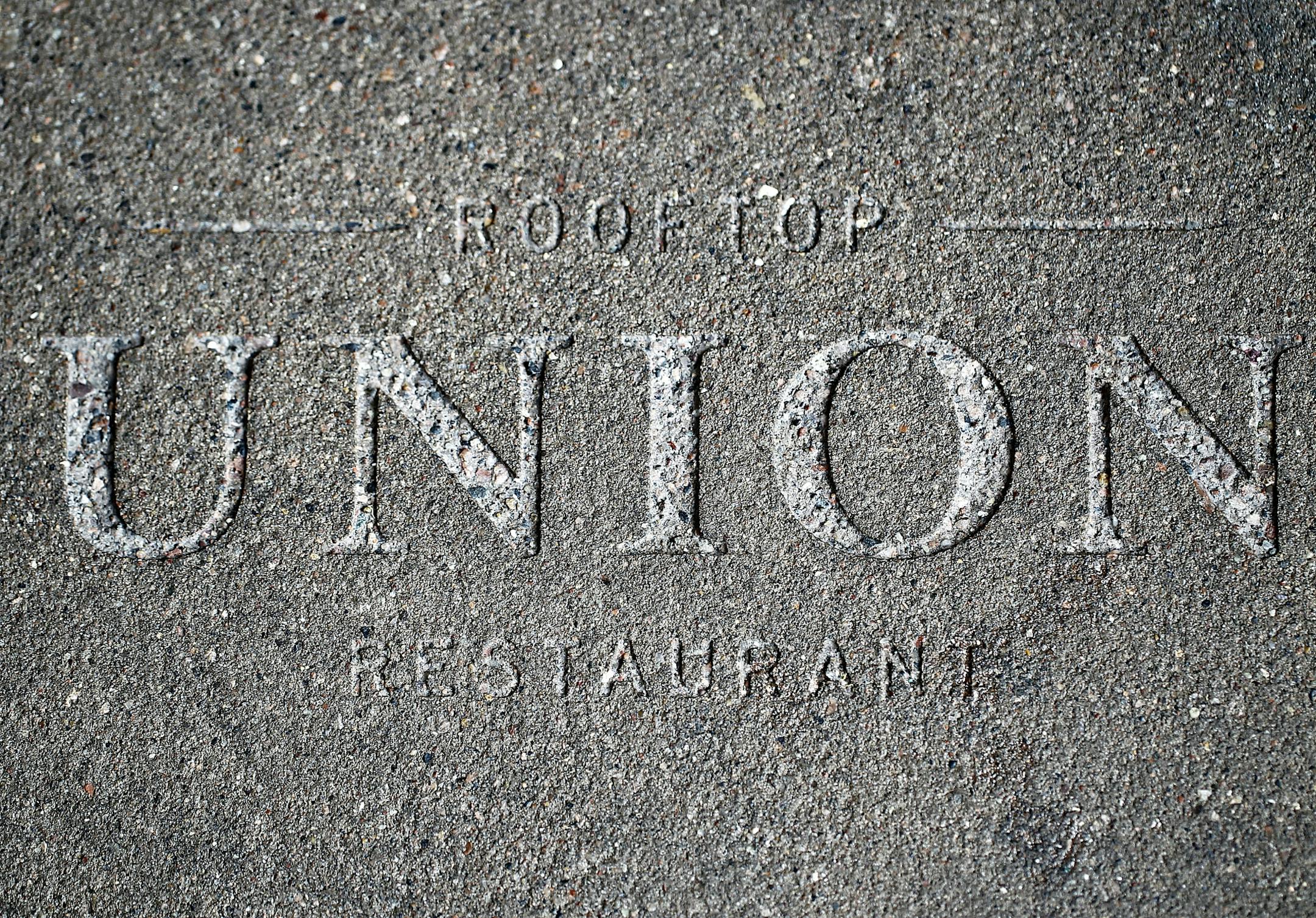 A floor tile in the upstair restaurant. __ Shinders redone. The Rick Nelson Review of the Union Bar, downtown Minneapolis. The chef, Jim Christiansen
