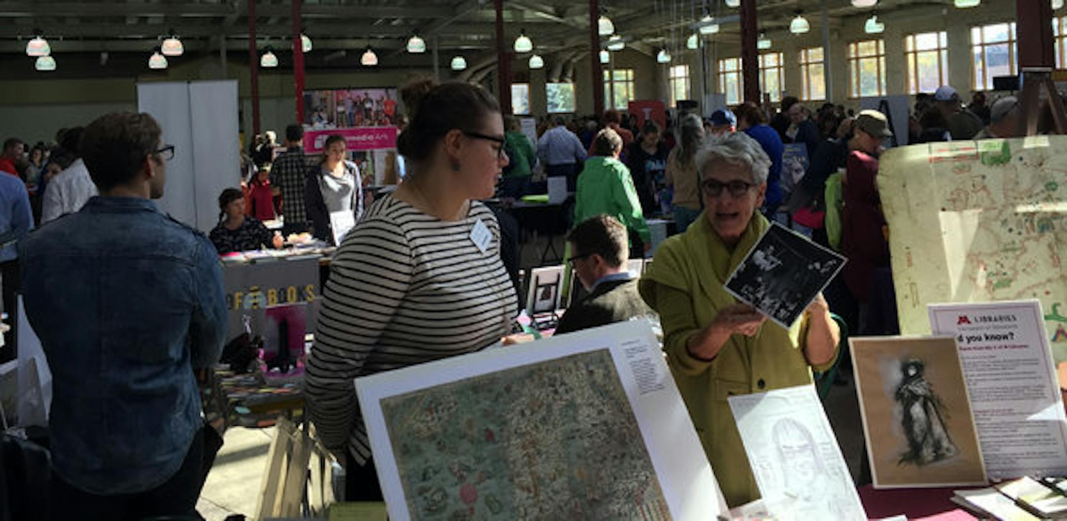 The book fair at the Twin Cities Book Festival.