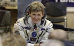 FILE - In this Nov. 17, 2016 file photo, U.S. astronaut Peggy Whitson, member of the main crew of the expedition to the International Space Station (I