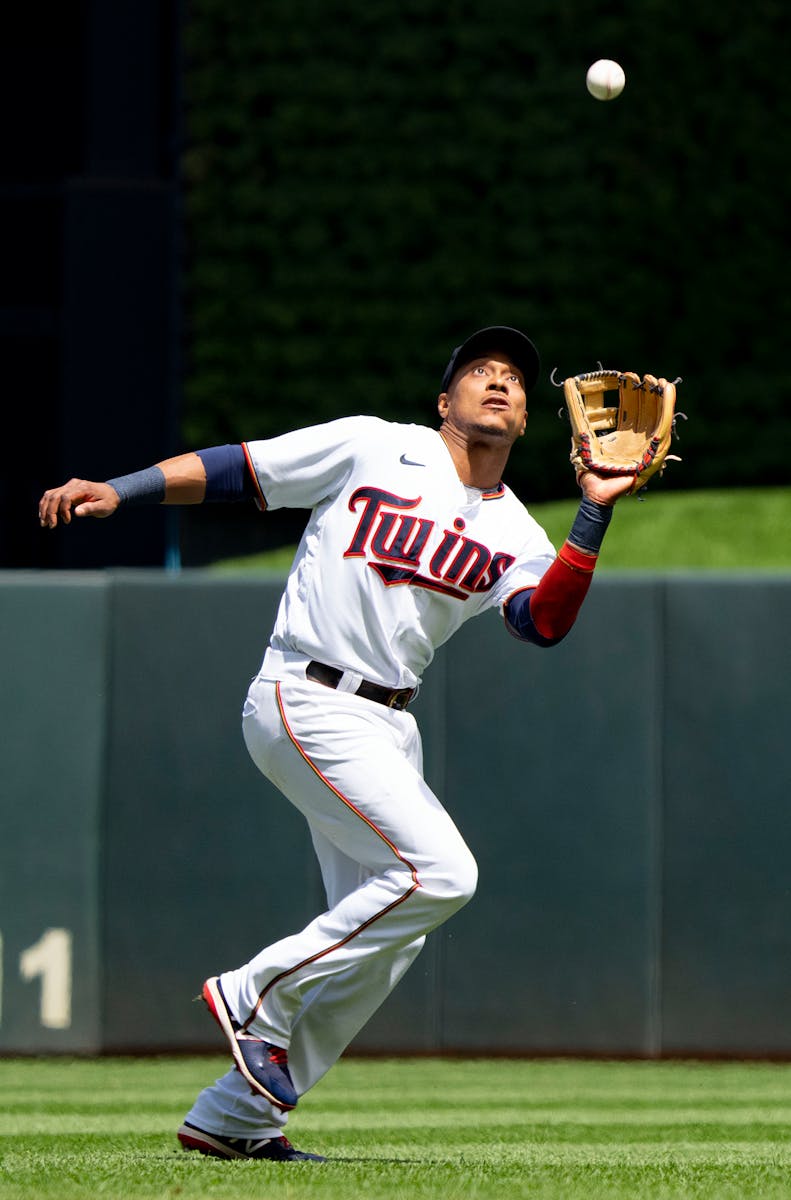 Minnesota Twins second baseman Jorge Polanco (11) makes a catch in the first inning against the Baltimore Orioles Saturday, July 2, 2022 at Target Fie