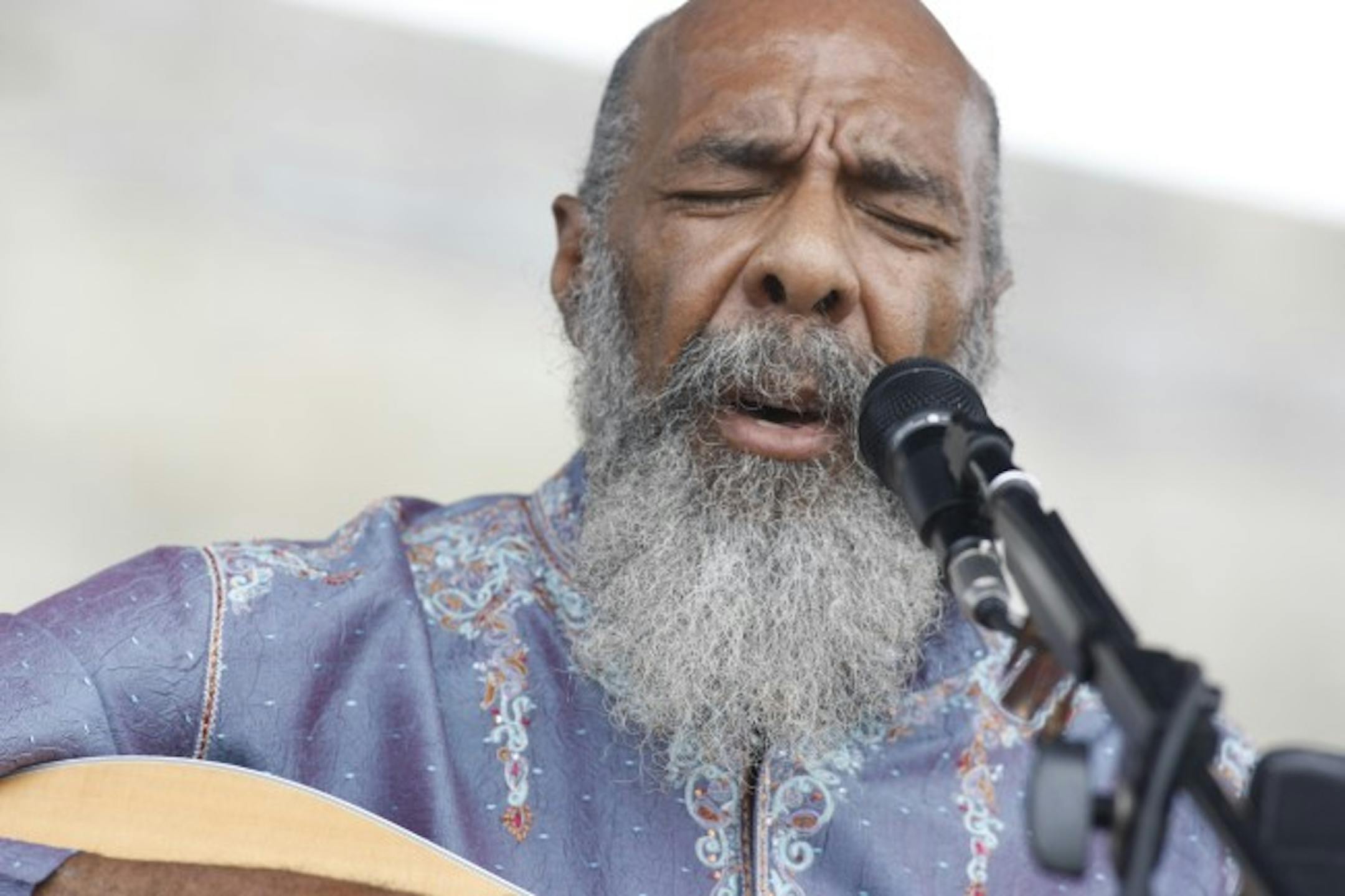 Richie Havens performs at the Newport Folk Festival at Fort Adams State Park in Newport, R.I. on Saturday, Aug. 2, 2008.