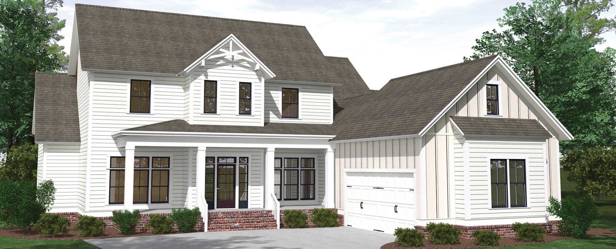 Home plan: Traditional country with a twist.