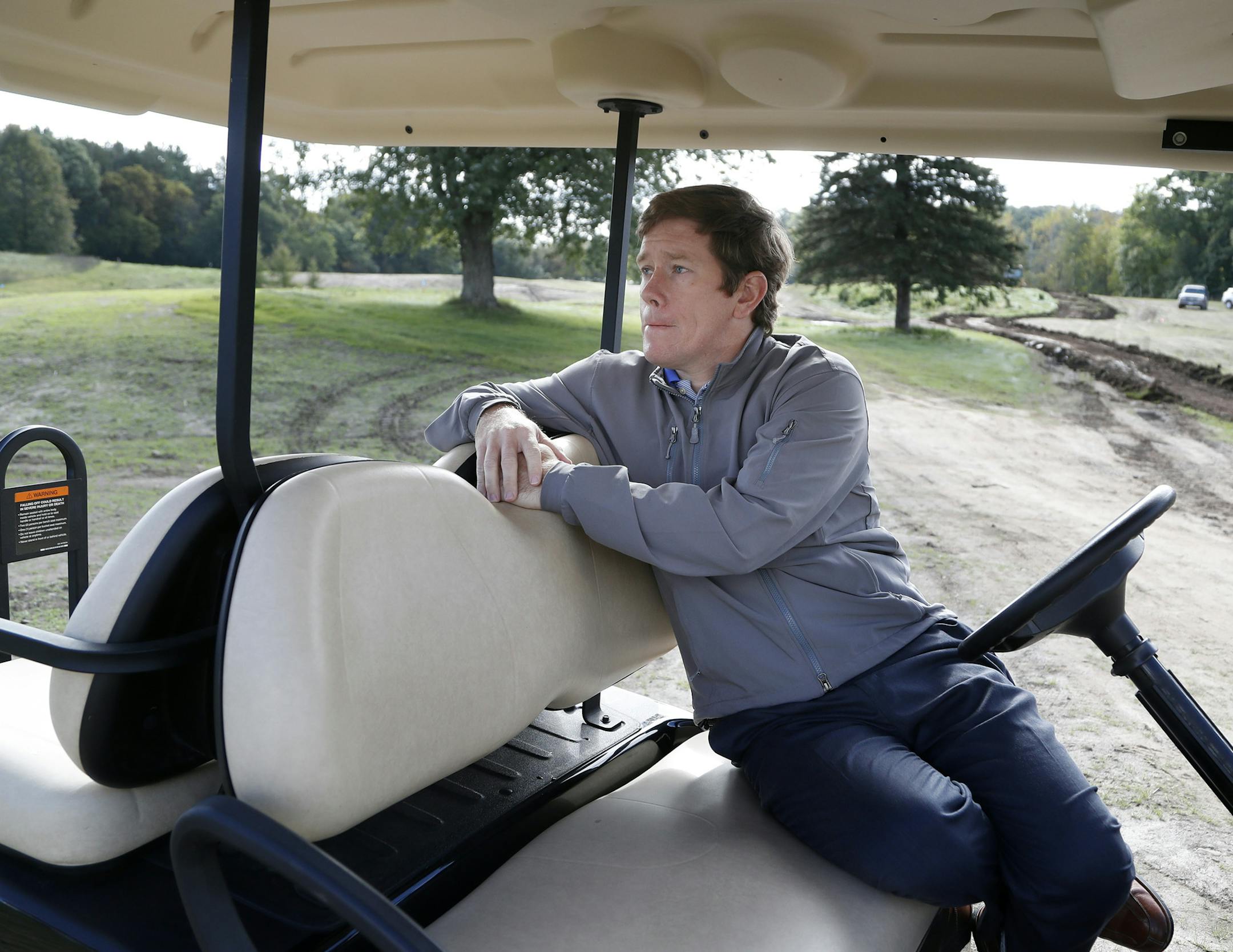 Jim Leary is overseeing the transformation of the course.Thursday September 29, 2016 in Lake Elmo, MN. ] The new King and Queen Golf Club is being constructed with high hopes, courtesy of pro designers Arnold Palmer and Annika Sorenstam, but some Lake Elmo neighbors have objected to housing on the land, saying it's too much. Jerry Holt / jerry. Holt@Startribune.com