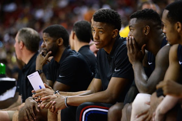 Rookie Jarrett Culver, watching Wolves teammates play during NBA Summer League action in Las Vegas, says he realizes he has a lot to learn about playi