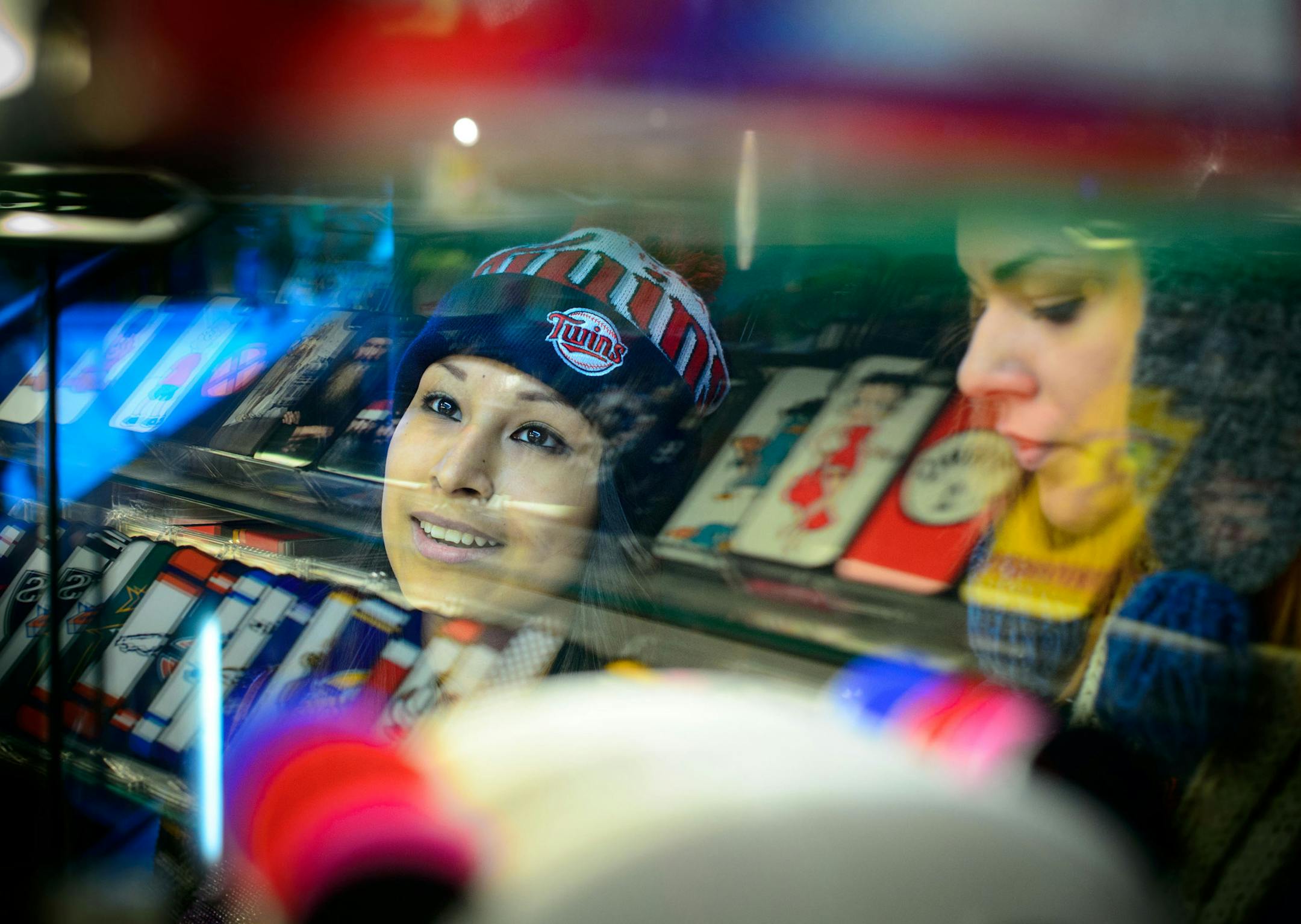 Gloria Hernandez and Jasmine Walker took advantage of a school freeze-out to shop at the Mall of America Thursday.