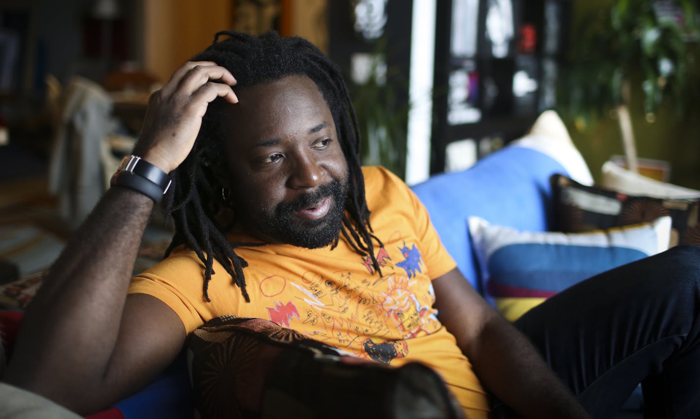 Author Marlon James photographed in his studio apartment on Friday, October 3, 2014 in Minneapolis, Minn. ] RENEE JONES SCHNEIDER &#x201a;&#xc4;&#xa2; reneejones@startribune.com