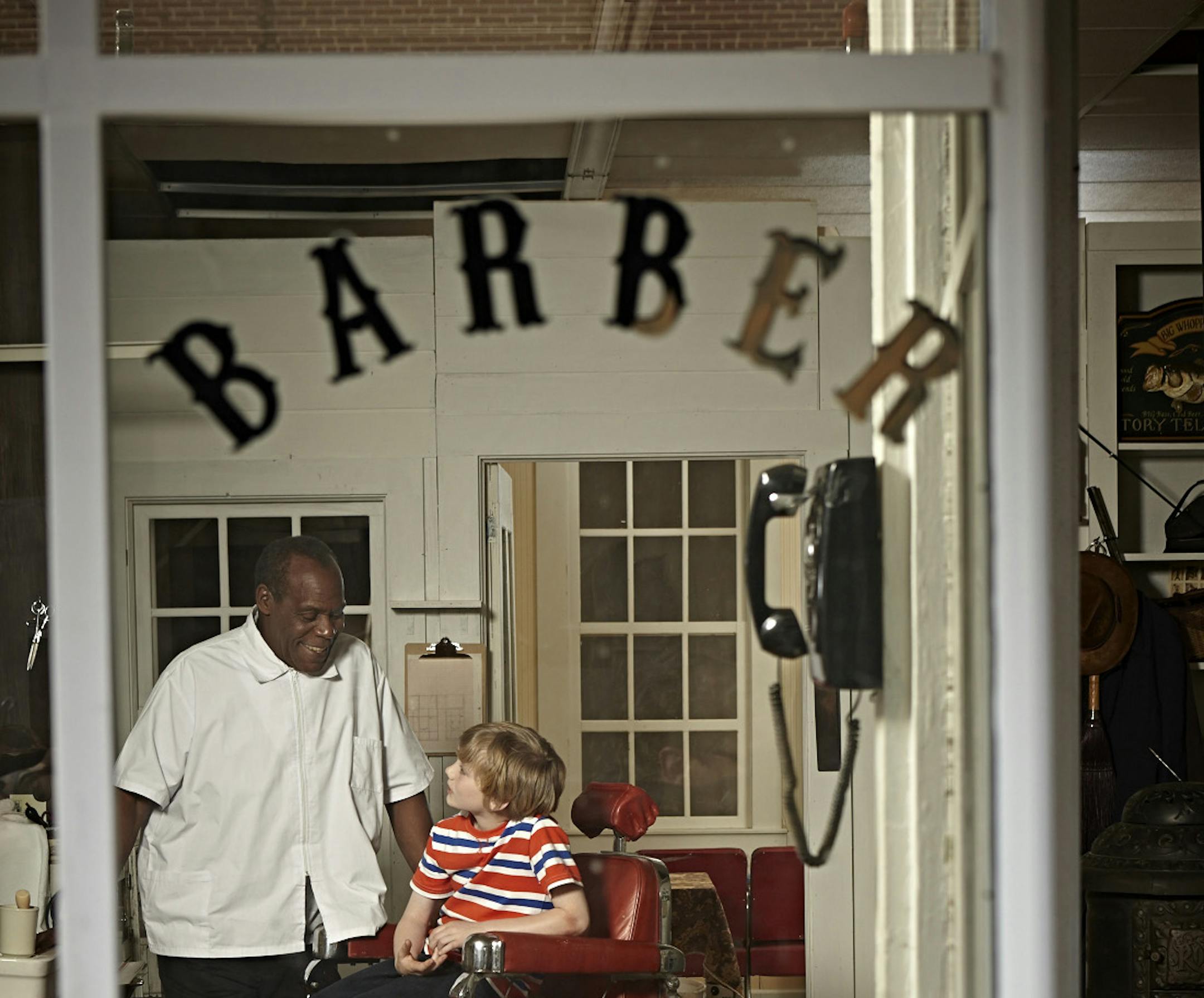 Four-time EmmyÔøΩ Nominee Danny Glover (left) stars as Charlie Shuffleton, a barbershop owner who teaches a young Trey Cole (Dash Pledger-Levine, right) the importance of family and friends. ORG XMIT: Network: Hallmark Movie Channel