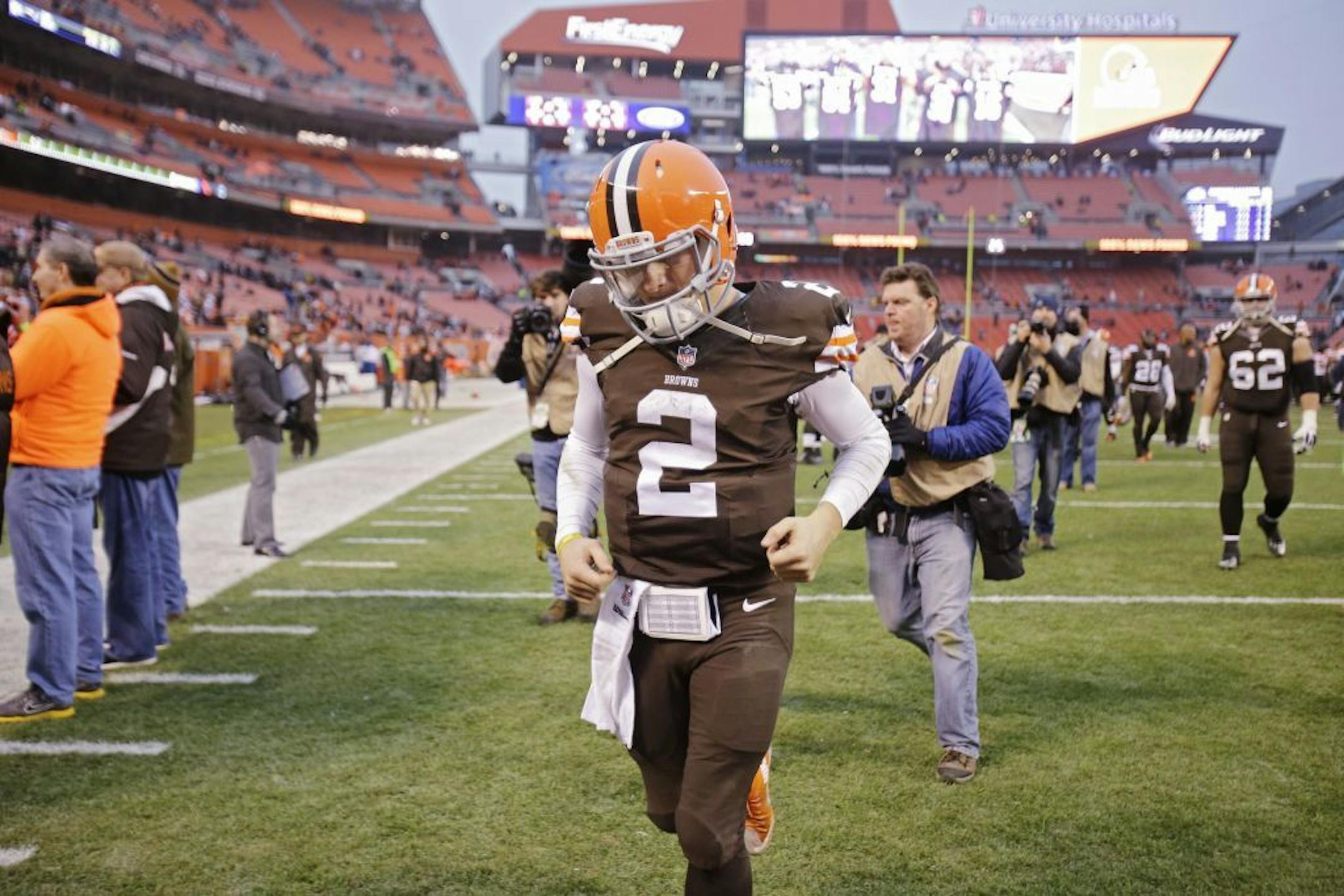 Cleveland Browns quarterback Johnny Manziel.