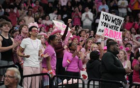 DeLaSalle fans show their love during the 2023 state tournament.