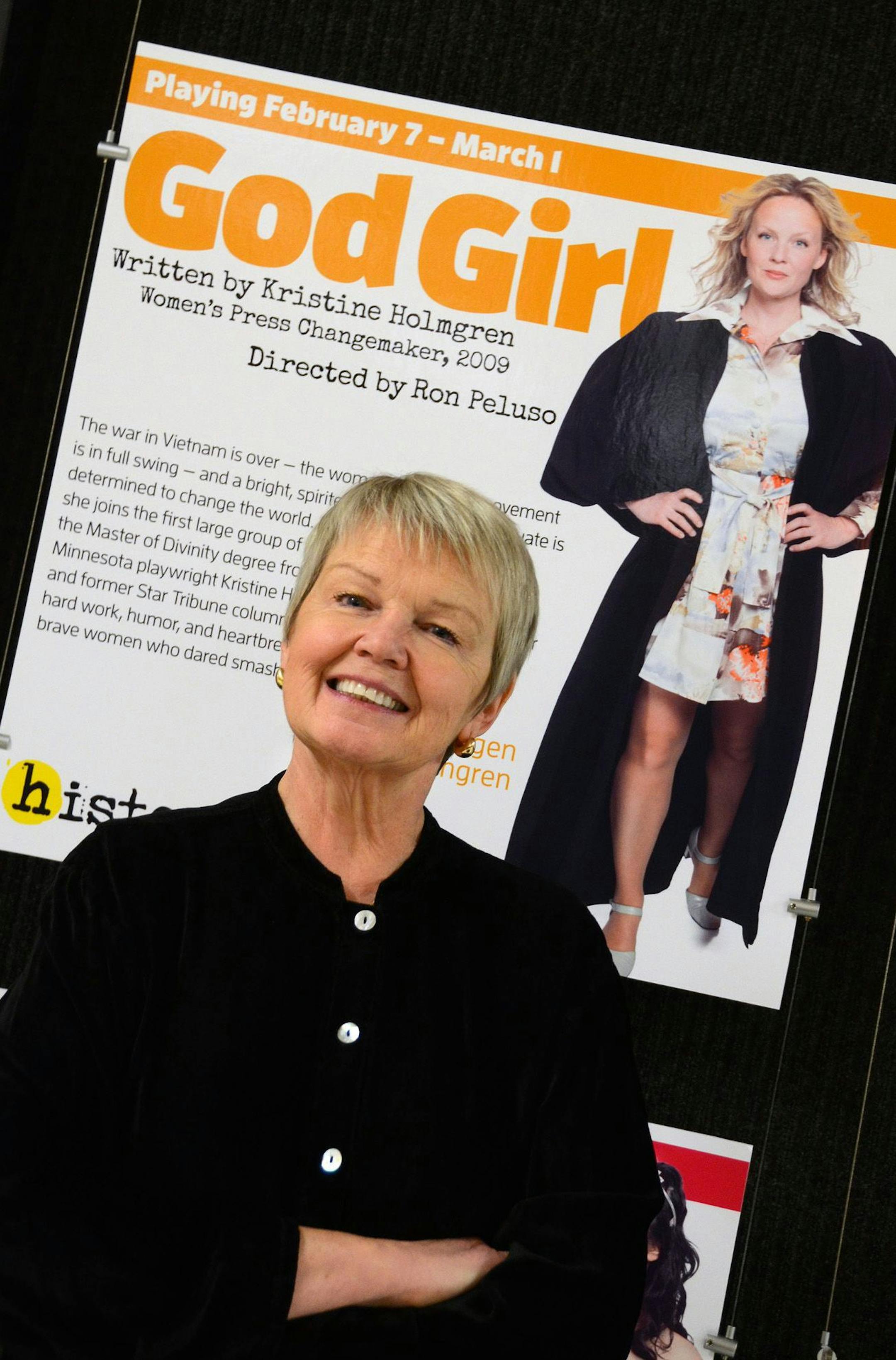 JOEY McLEISTER Special to the Star Tribune Kristine Holmgren's autobiographical play "God Girl" is at the History Theater until March 1.