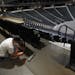 Among the tasks to convert the Xcel Energy Center into center stage for the Republican National Convention was removing the drinking rails behind the 
