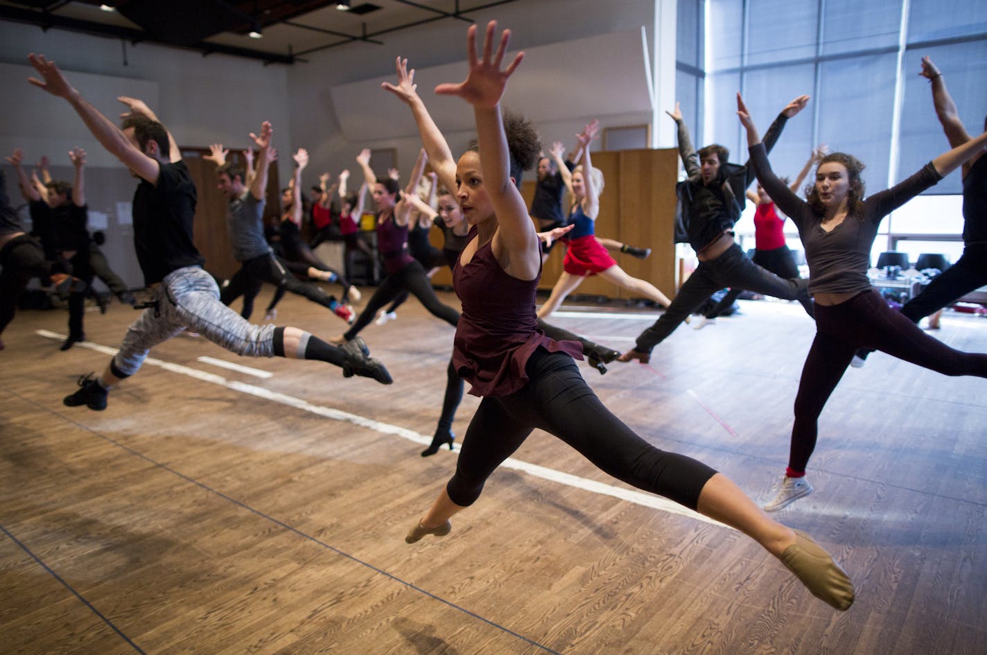 With a large second stage, the Ordway has flexibility to book Broadway tours and ramp up its productions, such as &#x201c;A Chorus Line,&#x201d; with Kayla Jenerson as Lois.