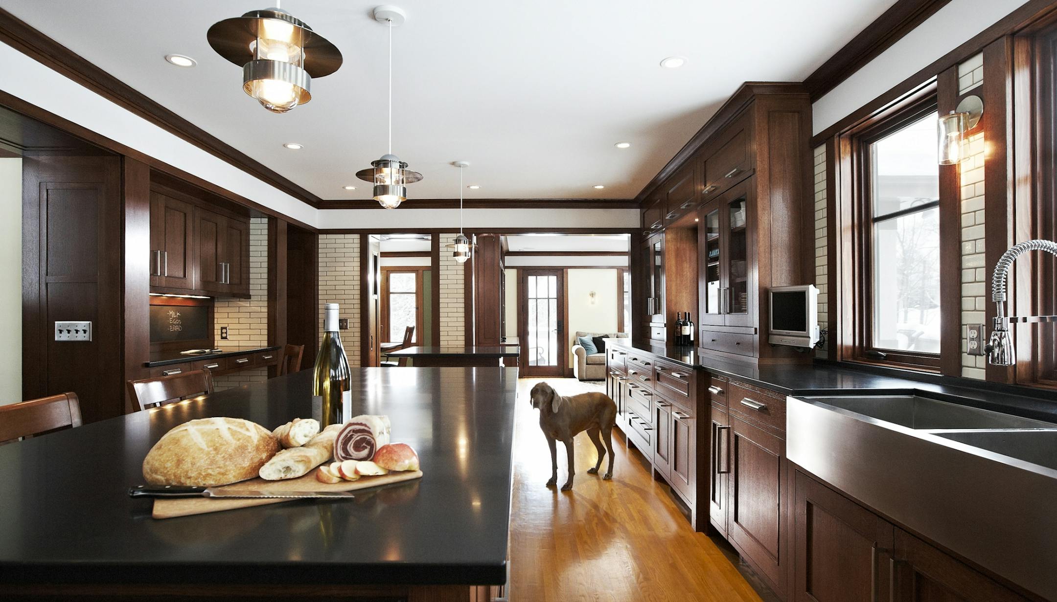 AIA0304: Dining room and kitchen renovation in a Tangletown Minneapolis home by Todd Hansen of Albertsson Hansen Architecture.PHOTO CREDIT: Adan Torres