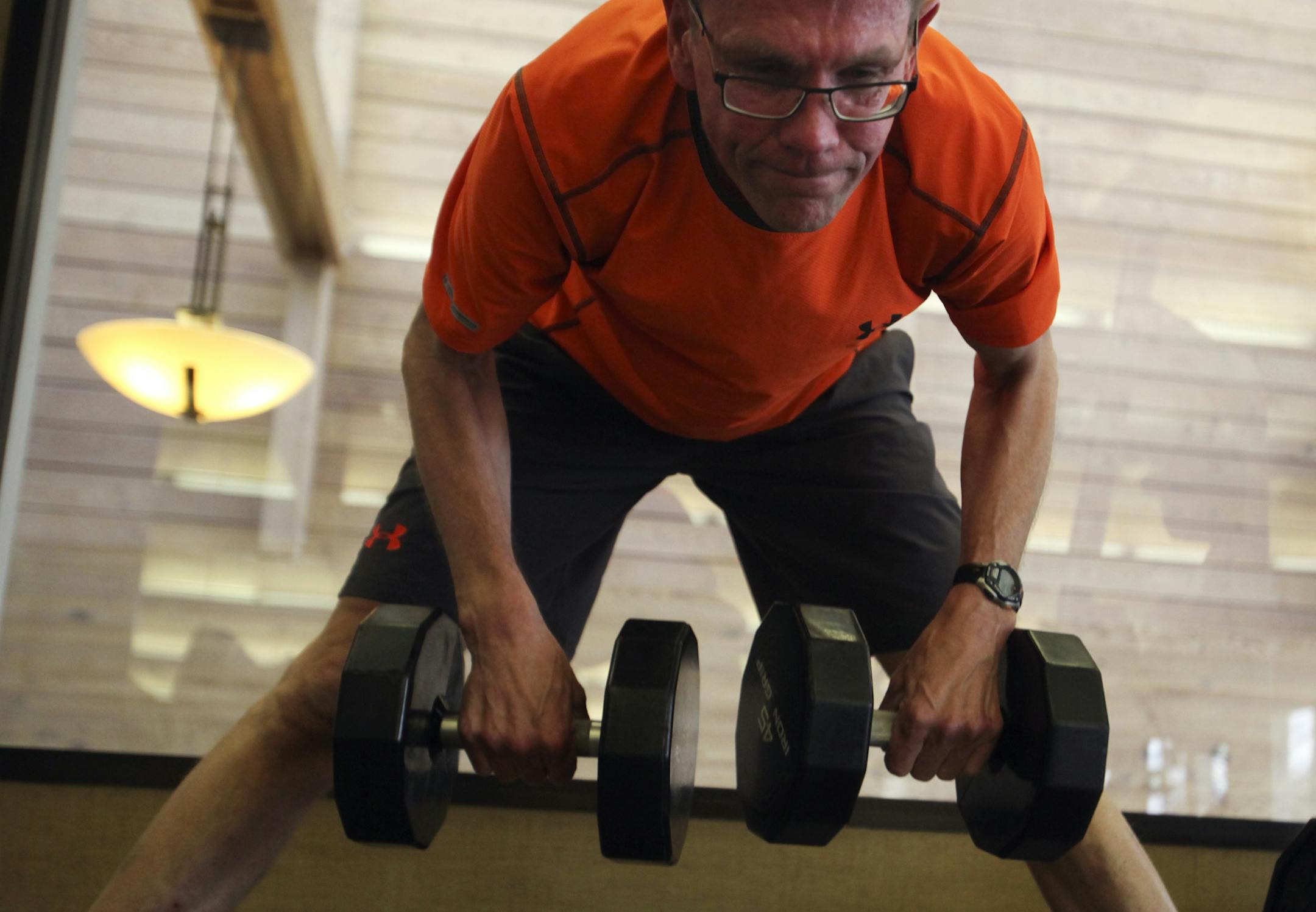 Dave Thoen likes to exercise at Lifetime Fitness in Eden Prairie.