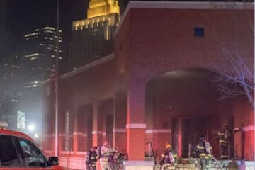 A small fire broke out late Saturday at this downtown Minneapolis post office.