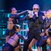 Pitbull whipped up the crowd Sunday at the Minnesota State Fair Grandstand.