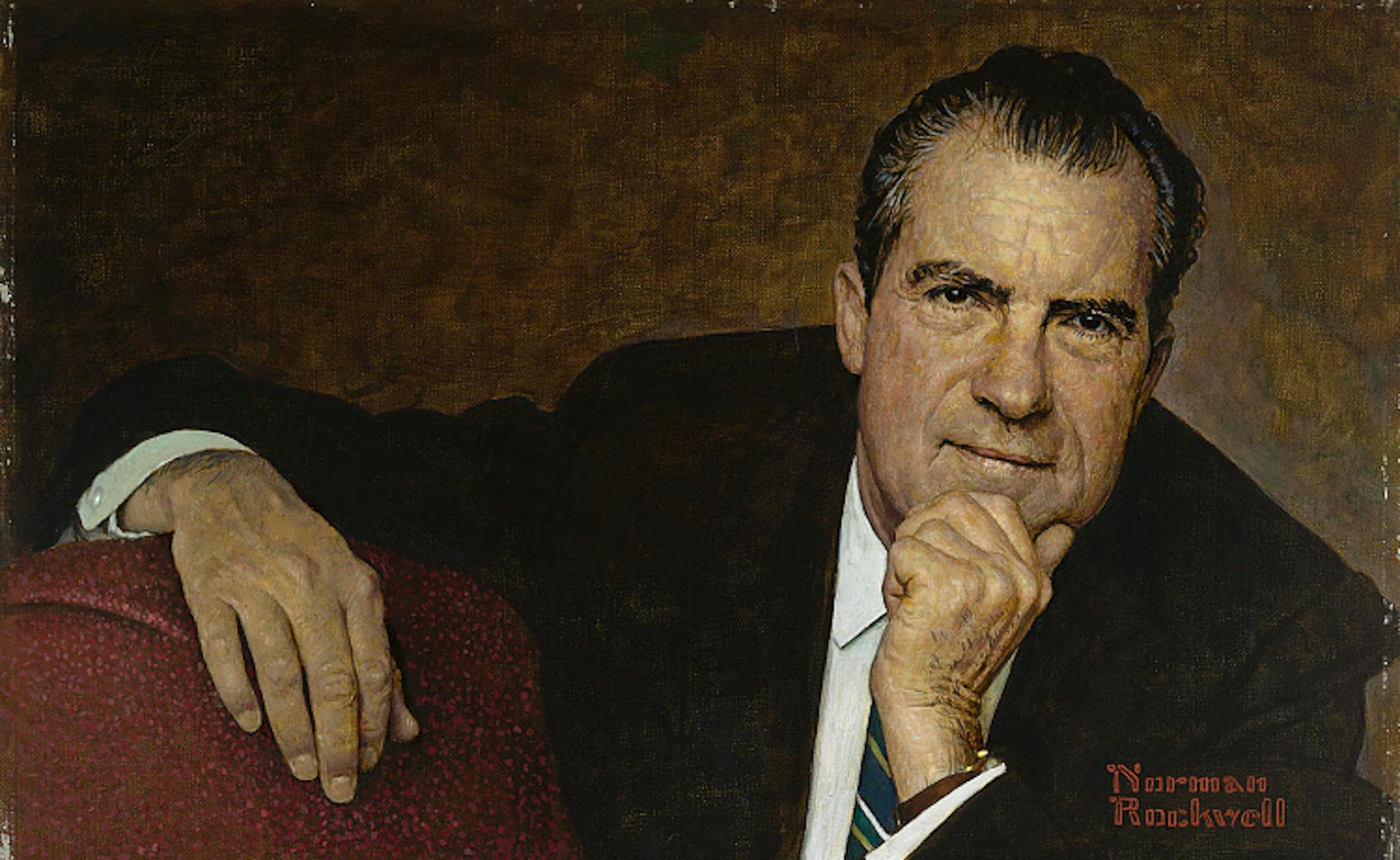Richard Nixon
Artist
Norman Rockwell, 3 Feb 1894 - 8 Nov 1978
Sitter
Richard Milhous Nixon, 9 Jan 1913 - 22 Apr 1994
Date
1968
Type
Painting
Data Source
National Portrait Gallery