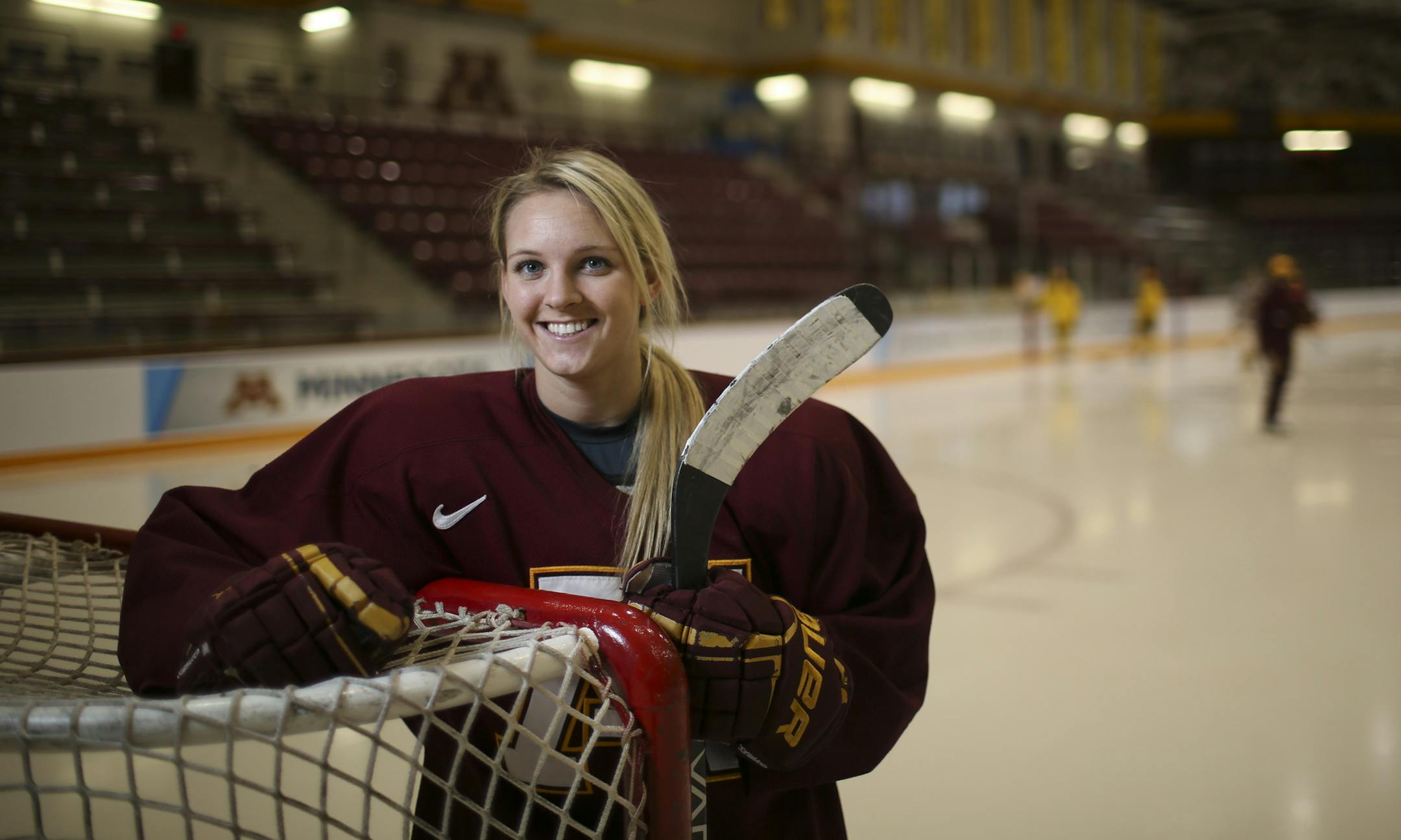 Amanda Kessel of the Gophers undefeated women's hockey team, is the nation's leading scorer going into the NCAA women's hockey tournament.