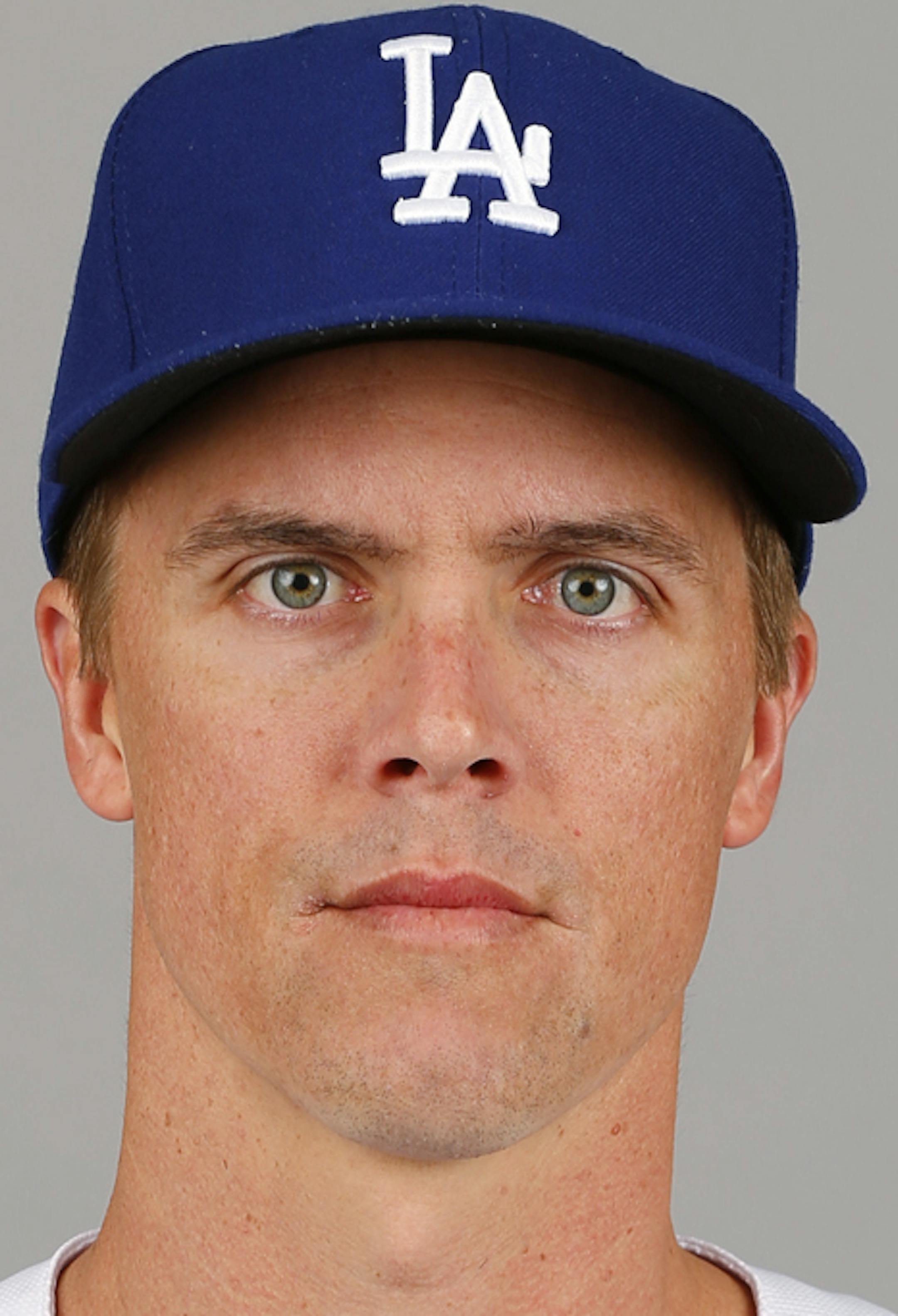 This is a 2014 photo of Zack Greinke of the Los Angeles Dodgers baseball team. This image reflects the 2014 active roster as of Feb. 20, 2014 when this image was taken in Glendale, Ariz. (AP Photo/Paul Sancya) ORG XMIT: AZPS268