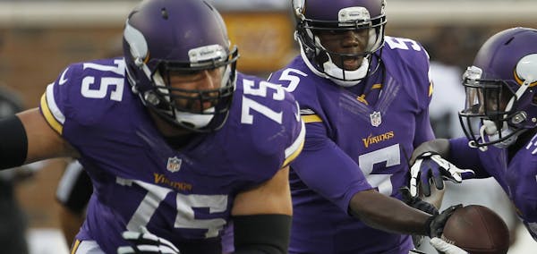 Vikings left tackle Matt Kalil (75), the fourth overall pick in the 2012 NFL draft, has found his play under increasing scrutiny this season.