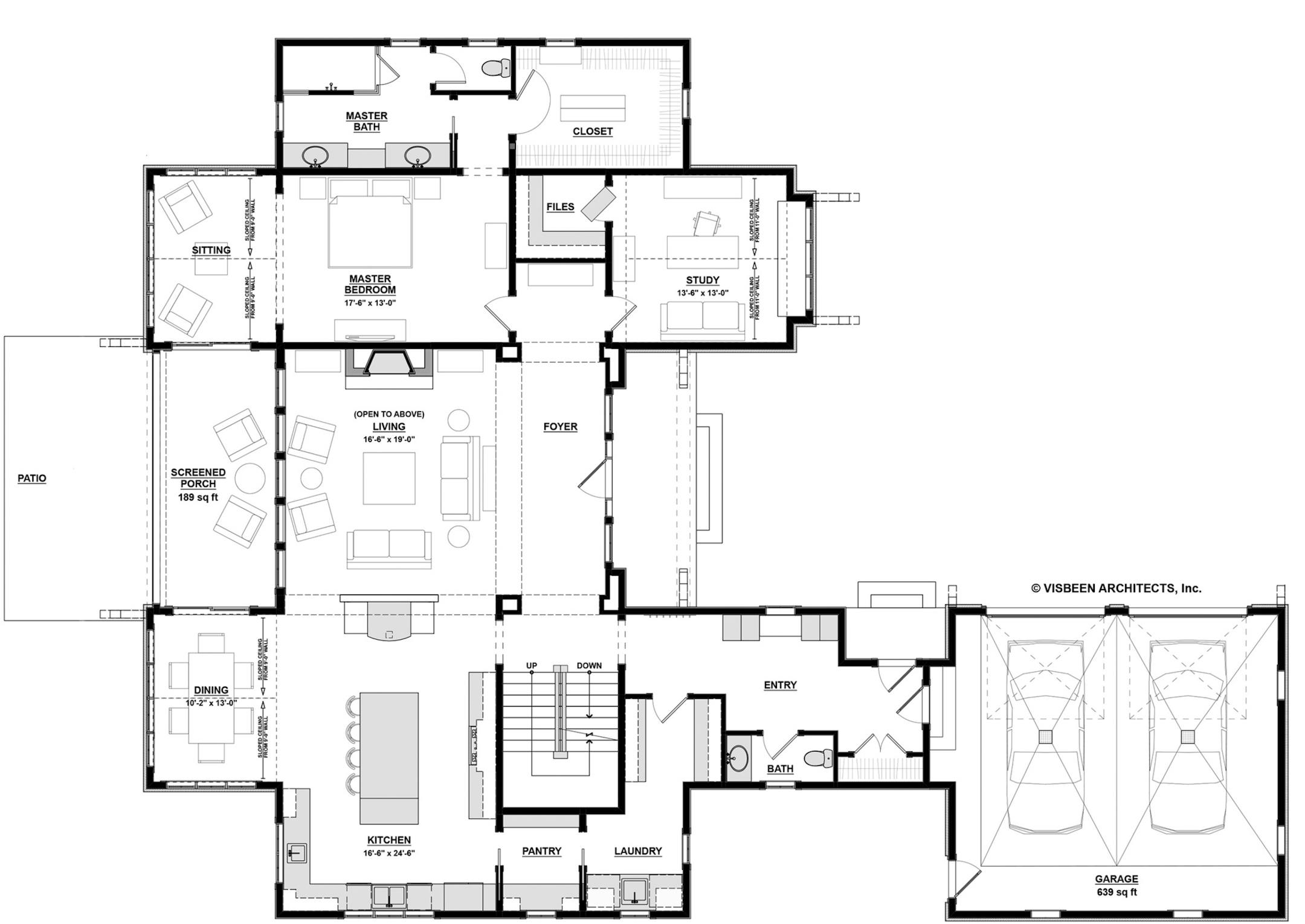 Home plan: Classic architectural accents give this modern barn-inspired design a historical look.