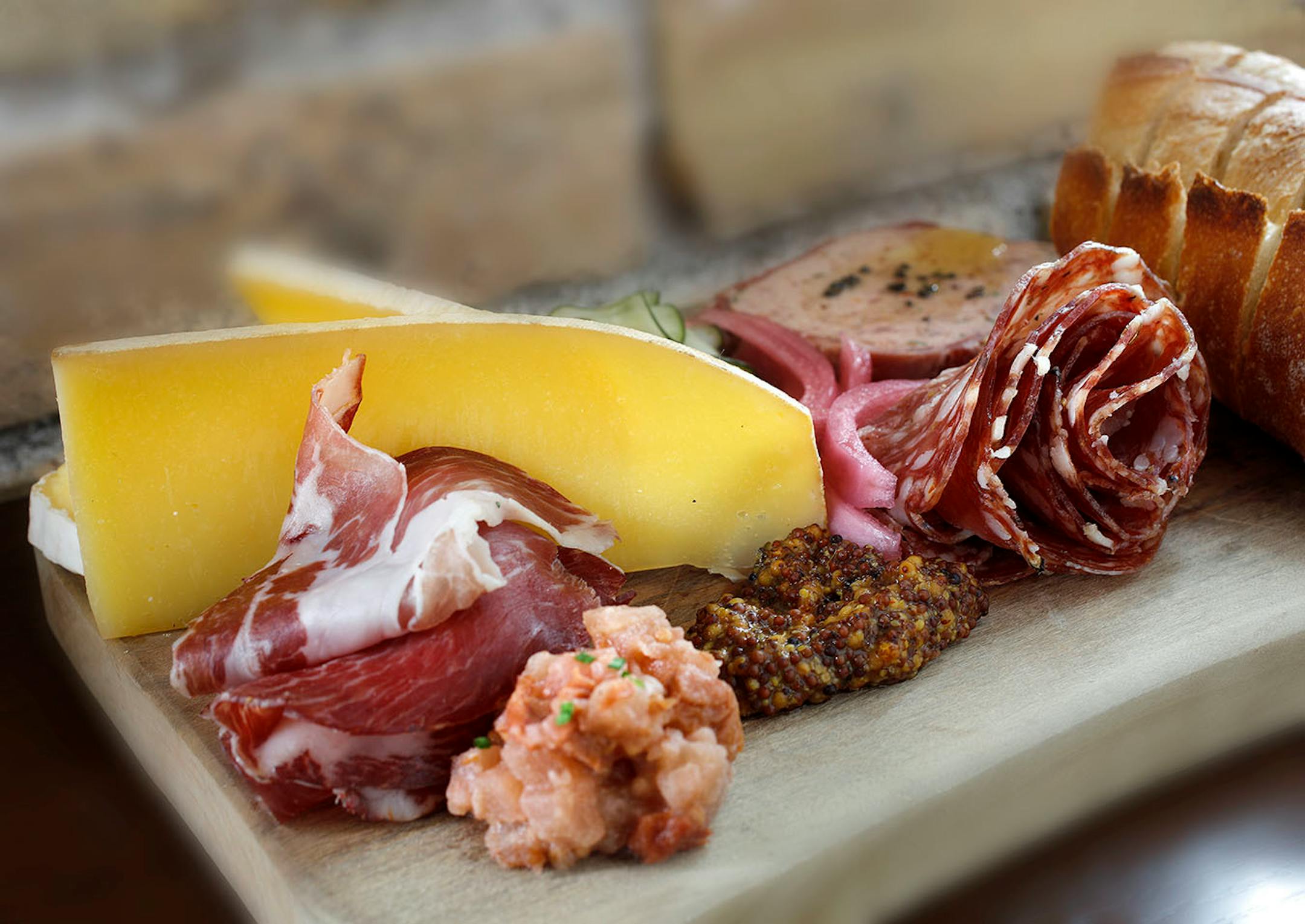 The meat/cheese platter at Draft Horse in northeast Minneapolis.