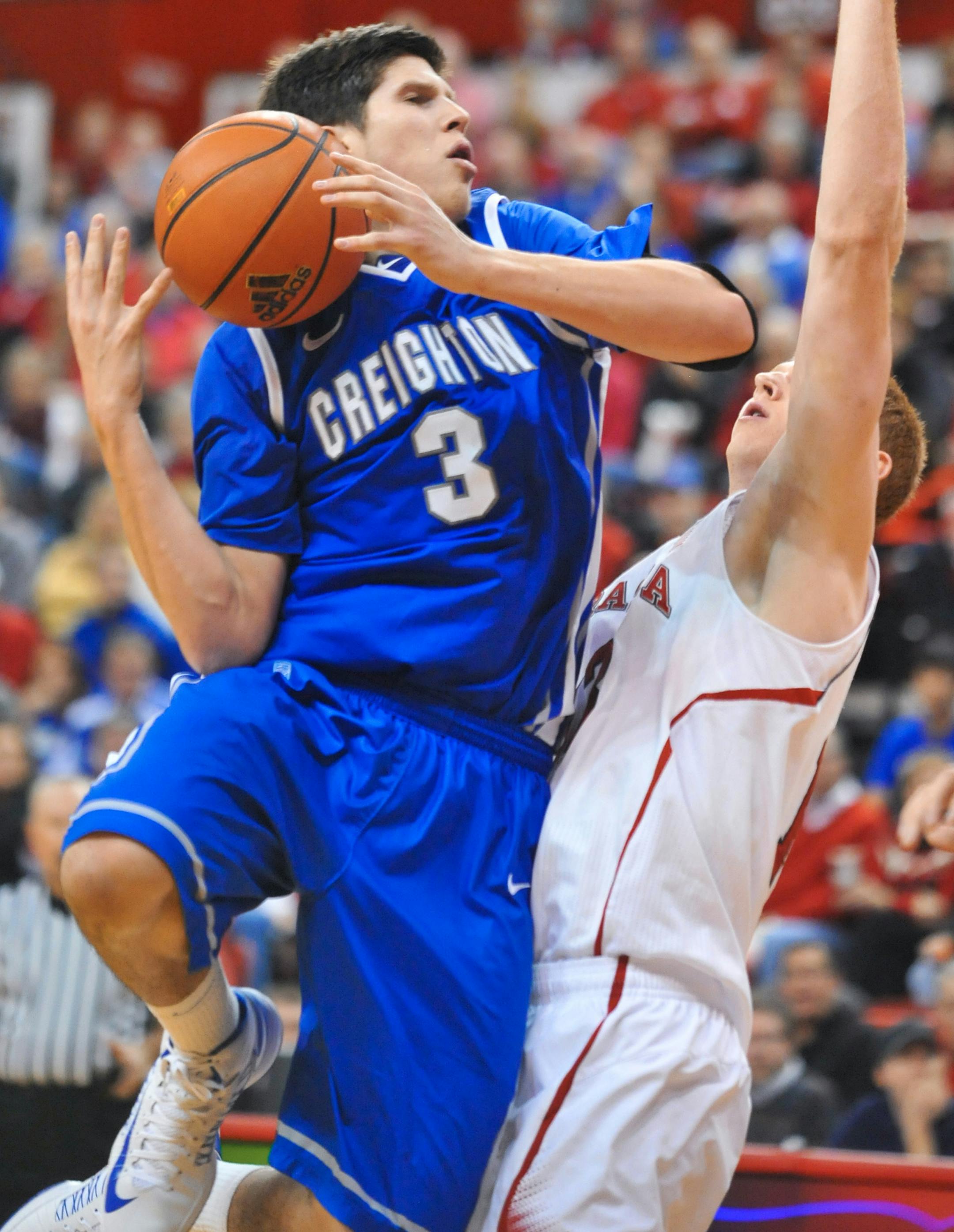 Creighton's Doug McDermott, left