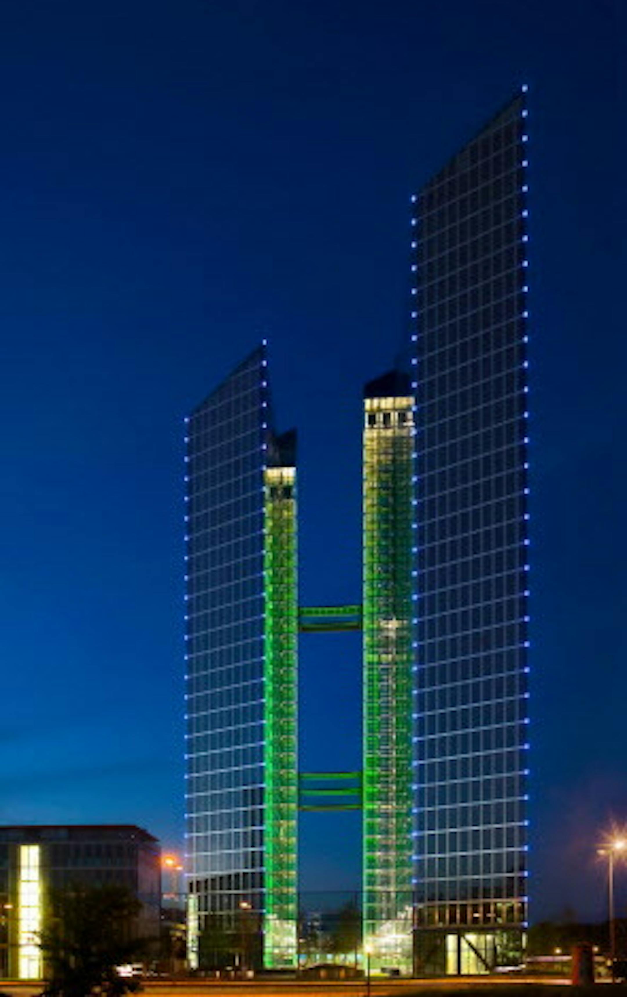 The Highlight Towers at Mies-van-der-Rohe-Strabe 6 in Munich, Germany will serve as the global headquarters for IBM's new Watson IoT unit, as well as the company's first European Watson innovation super center. The campus environment will bring together 1,000 IBM developers, consultants, researchers and designers to drive deeper engagement with clients and partners, and will also serve as an innovation lab for data scientists, engineers and programmers building a new class of connected solutions
