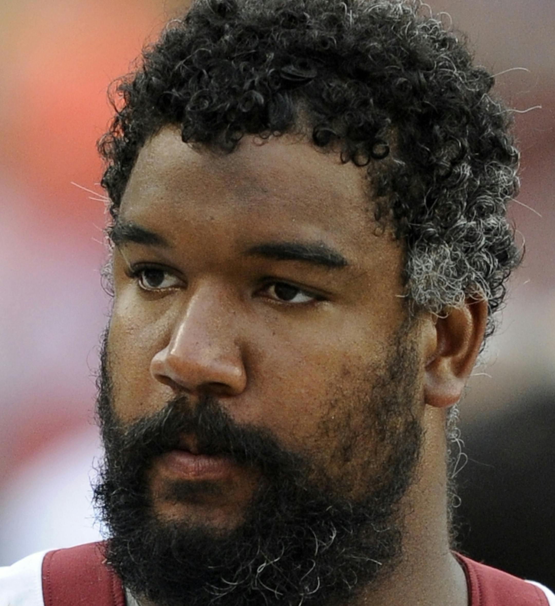 Washington Redskins offensive lineman Chris Chester (66) looks on from the sidelines during a preseason NFL football game against the Indianapolis Colts, Saturday, Aug. 25, 2012, in Landover, Md. (AP Photo/Nick Wass) ORG XMIT: NYOTK