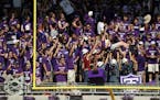 University of St. Thomas fans celebrated a touchdown against St. John's during their 2017 rivalry game. The Tommies have a 126-21 record in Division I