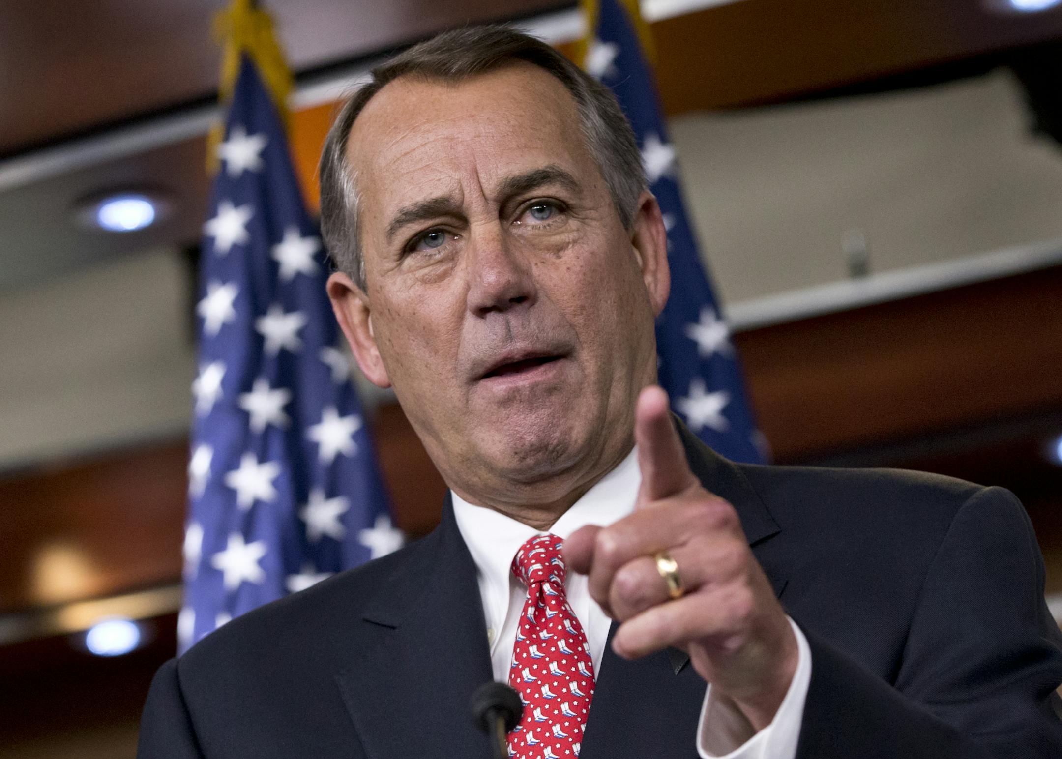House Speaker John Boehner of Ohio