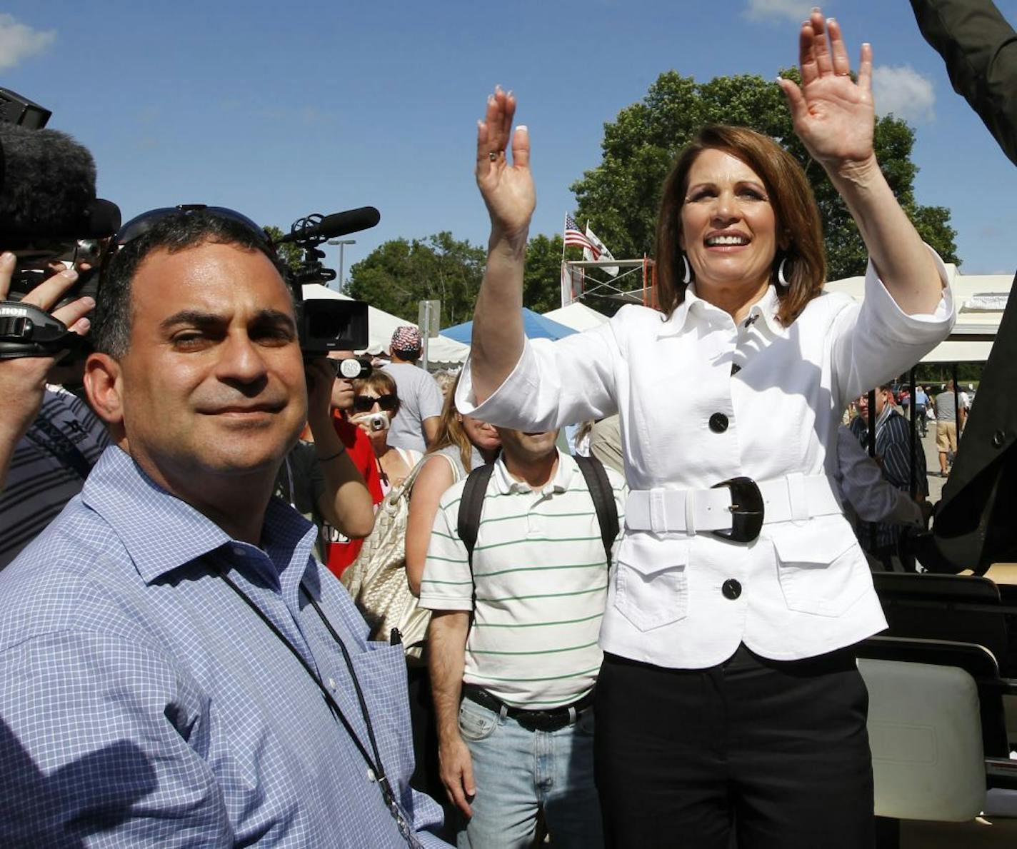 Keith Nahigian, left, is Michele Bachmann's campaign manager.