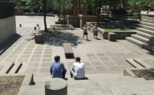 Peavey Plaza will likely be saved from demolition, after preservationists successfully fought the city in court. ] Jenni Pinkley, Star Tribune, Minnea
