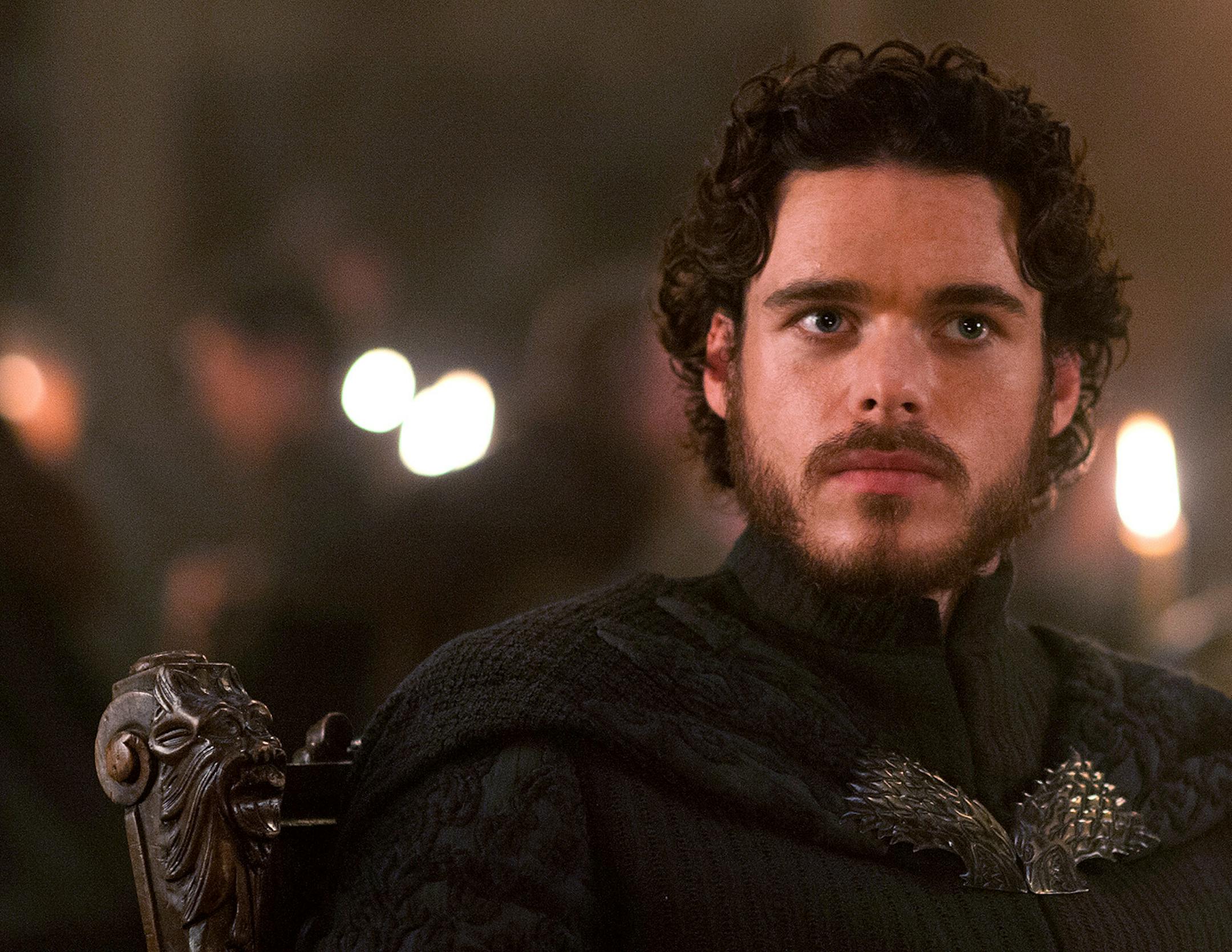 Richard Madden as Robb Stark on Game of Thrones. HBO